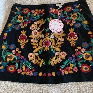 Umgee Embroidered Skirt